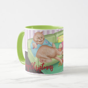 Cute Cat Christmas Mug