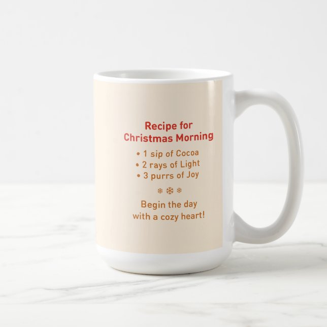 Cute Cat Christmas Mug Wrap (Right)