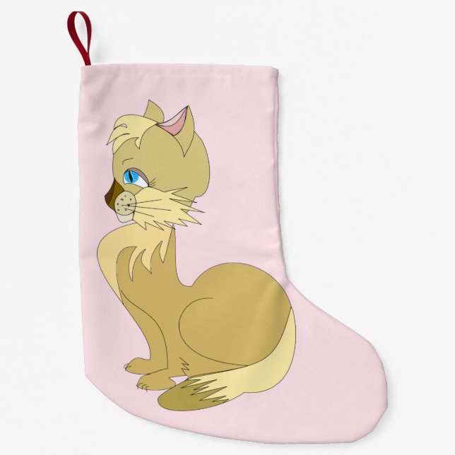 Cute Cat Christmas Stocking (Front)
