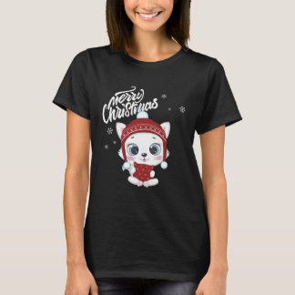 Cute Cat Christmas Top Kitten Santa s Cat Charact