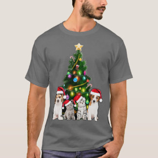 Cute Cat Christmas Tree Cat Lover Xmas Pets Women T-Shirt