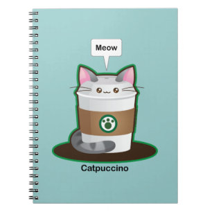 Cute Cat Coffee Notebook