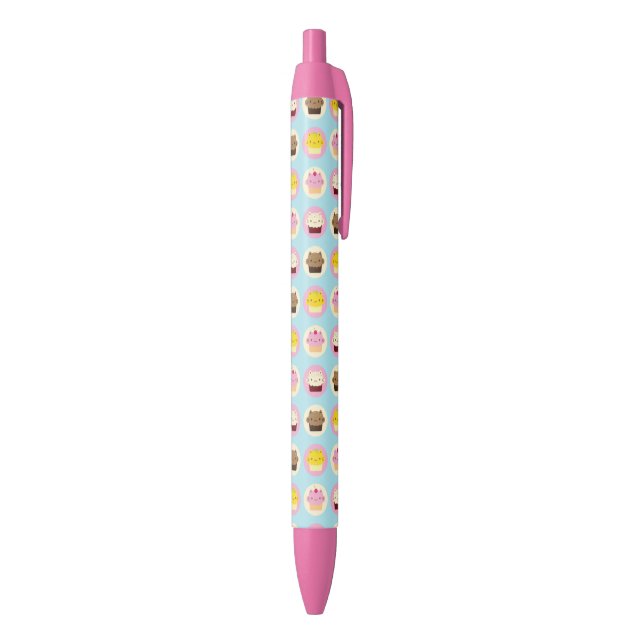 Cute Cat Cupcakes Black Ink Pen (Bottom (Vertical))