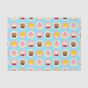 Cute Cat Cupcakes Tissue Paper