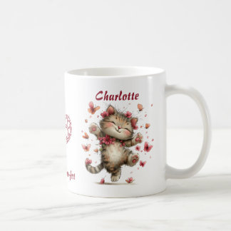 Cute Cat Custom Name You’re Purr-fect Gift Idea Coffee Mug