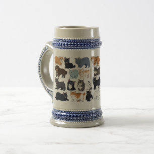 CUTE CAT DESIGN BEER STEIN