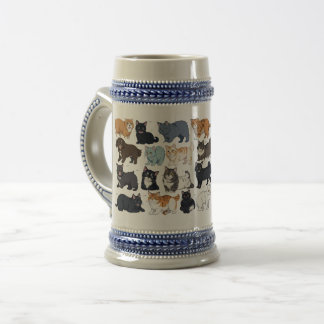 CUTE CAT DESIGN BEER STEIN