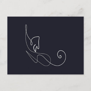 Cute Cat Design   Cat Lovers  Announcement Postcard