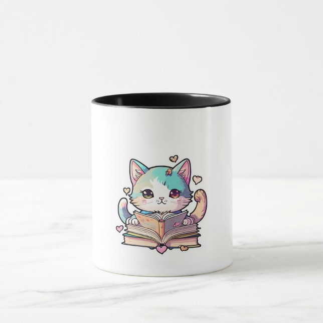 cute cat design  mug (Center)