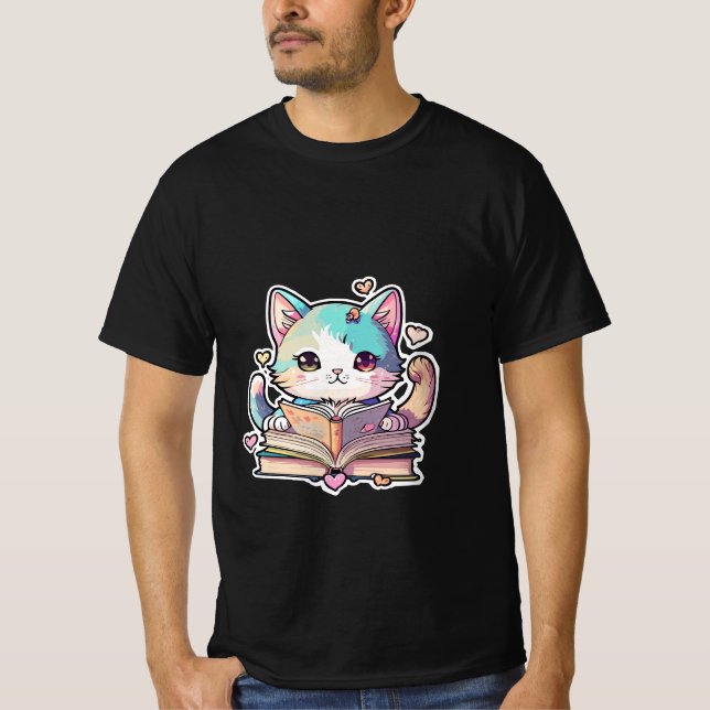 cute cat design  T-Shirt (Front)