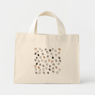 Cute cat designed tote bag