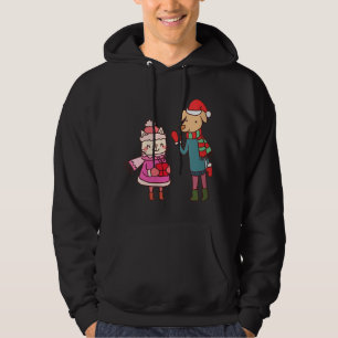 Cute Cat Dog Christmas Dog Lover Cat Owner Cat Mom Hoodie