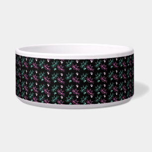 Cute Cat Doodle Pink Teal Black