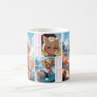 Cute Cat Ear Girl's Cup Mug