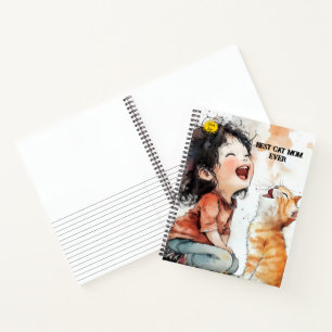 Cute Cat & Enjoy Joyful Moments Notebook