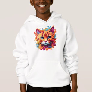 Cute Cat Face Digital Art -87002