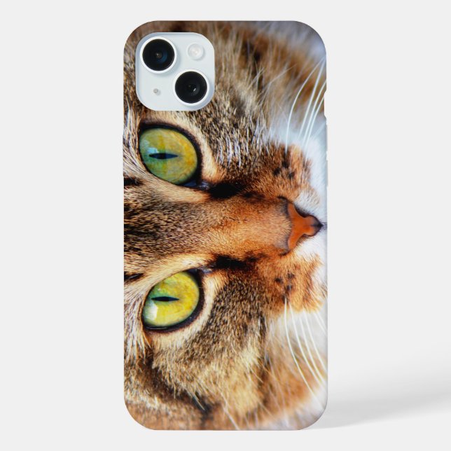 Cute cat face iPhone case (Back)
