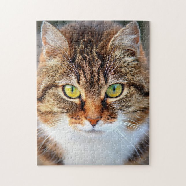Cute cat face jigsaw puzzle (Vertical)