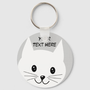 Cute Cat Face. Keychain