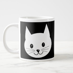 Cute Cat Face. Large Coffee Mug