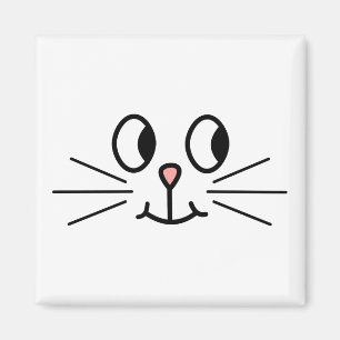 Cute Cat Face. Magnet