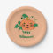 Cute Cat Face Pumpkin Happy Halloween Plates