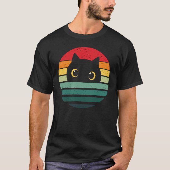 Cute Cat Face T-Shirt (Front)