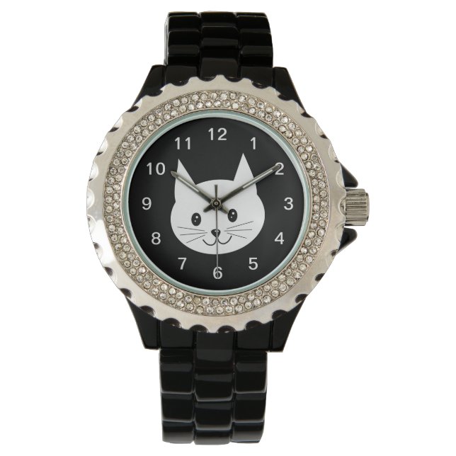 Cute Cat Face. Watch (Front)