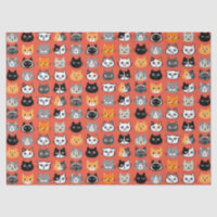 Cute Cat Faces Pattern | Cool Pet Kitty Cats