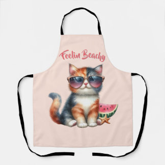 Cute Cat Feelin Beachy Apron