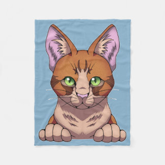 Cute Cat Fleece Blanket
