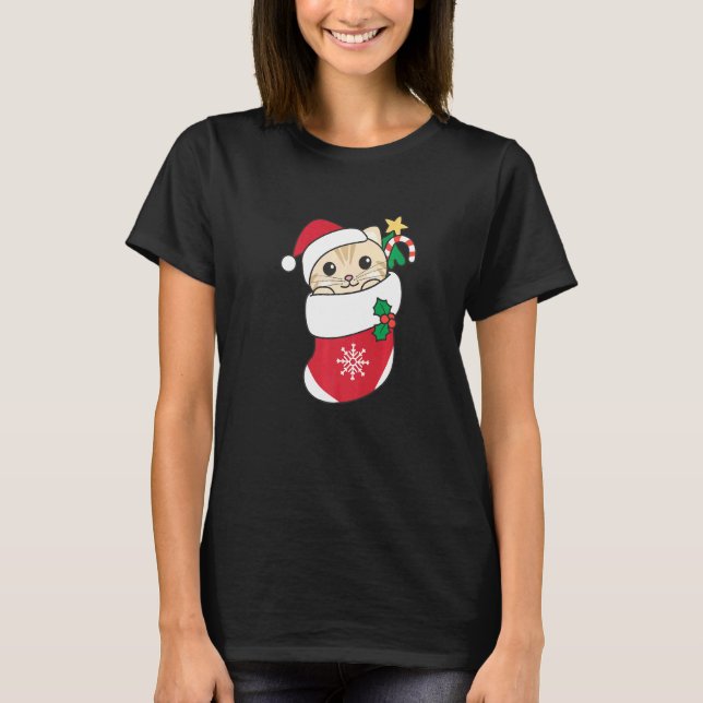 Cute Cat For Christmas Cat  5 T-Shirt (Front)