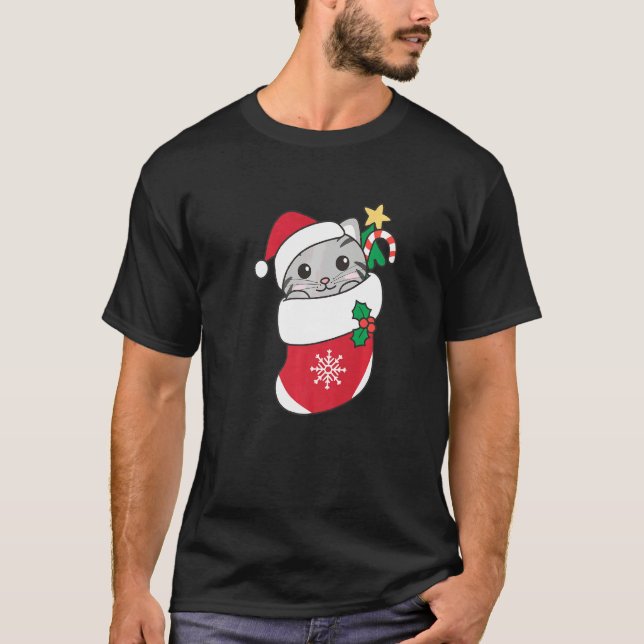 Cute Cat For Christmas Cat  6 T-Shirt (Front)