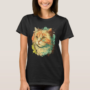 Cute Cat for kitten  Colorful Kitty T-Shirt