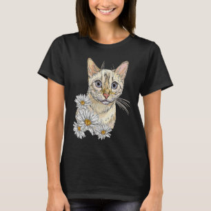 Cute Cat for Kitten  Daisy Flower Kitty Adoption T-Shirt