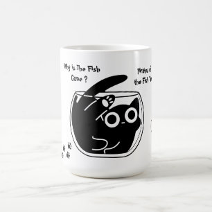Cute Cat,Funny Cat, Funny Script, Modern Magic Mug