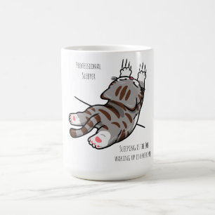 Cute Cat, Funny Cat, Professional Sleeper Magic Mug