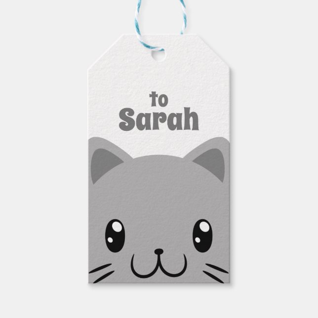 Cute Cat Gift Tags (Front)