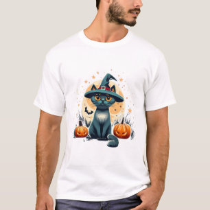 Cute cat graphics surrounded 1 T-Shirt