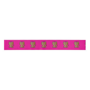Cute cat grosgrain ribbon
