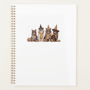 Cute Cat Halloween Kitty Halloween Animal Pet Men Planner