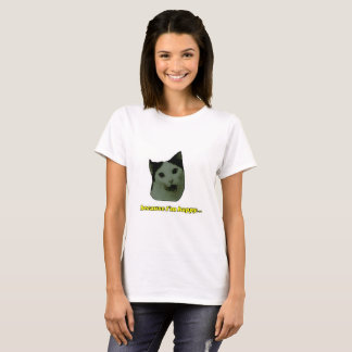 Cute Cat Happy Face T-shirt