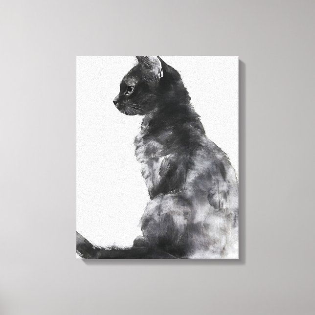 Cute Cat Home Decor Canvas Art Wall Art (Front)