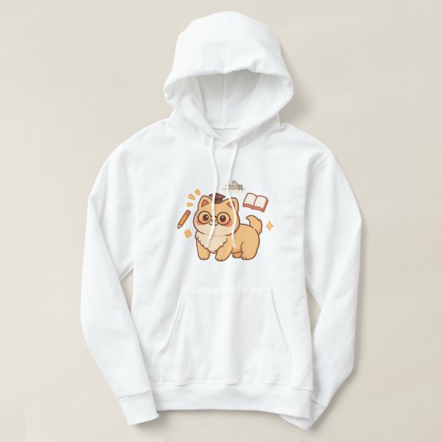 Cute Cat Hoodie (Design Front)
