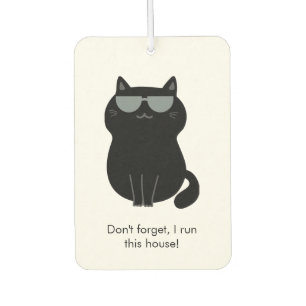 Cute Cat - I run this house now!  Air Freshener