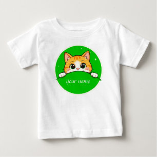 Cute Cat Illustration Baby T-Shirt