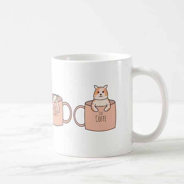 Cute Cat in a Coffee Mug | Cozy Kitten Lover Gift  (Droite)