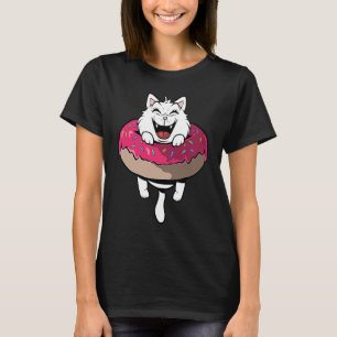 Cute cat in doughnut ring doughnuts T-Shirt