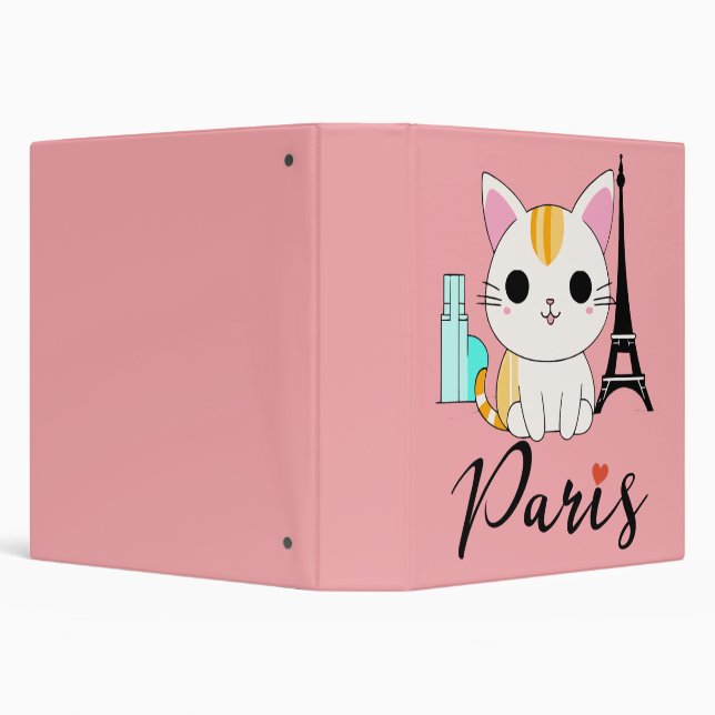 Cute cat in Paris Binder (Background)