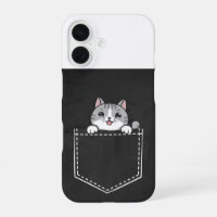 Cute Cat in Pocket Design for Cat Lovers Phone
